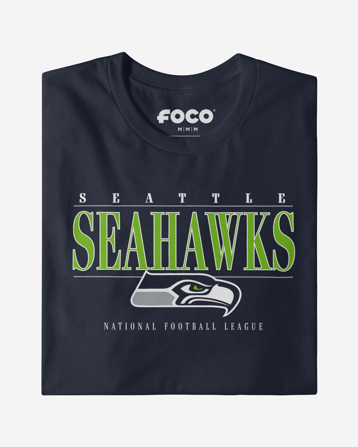 Seattle Seahawks Signature Bar T-Shirt FOCO - FOCO.com