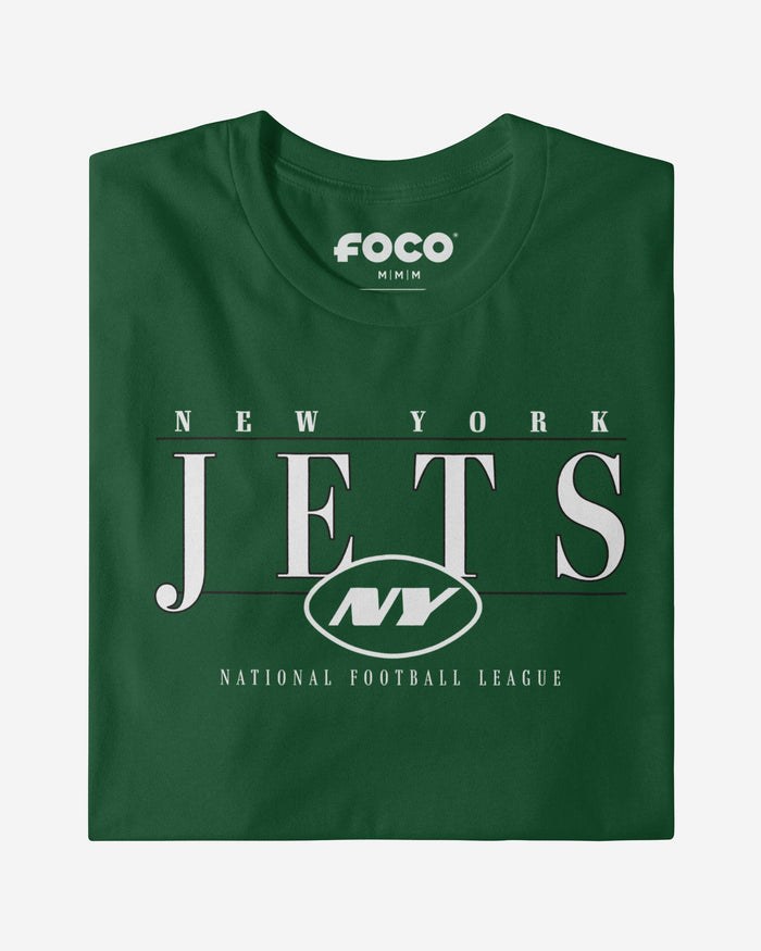 New York Jets Signature Bar T-Shirt FOCO - FOCO.com