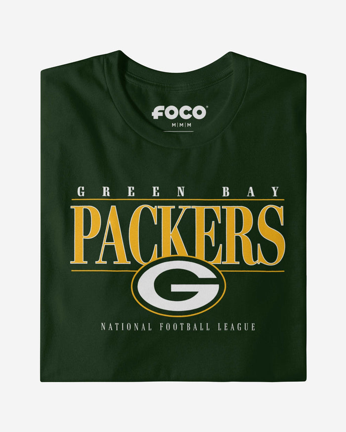 Green Bay Packers Signature Bar T-Shirt FOCO - FOCO.com