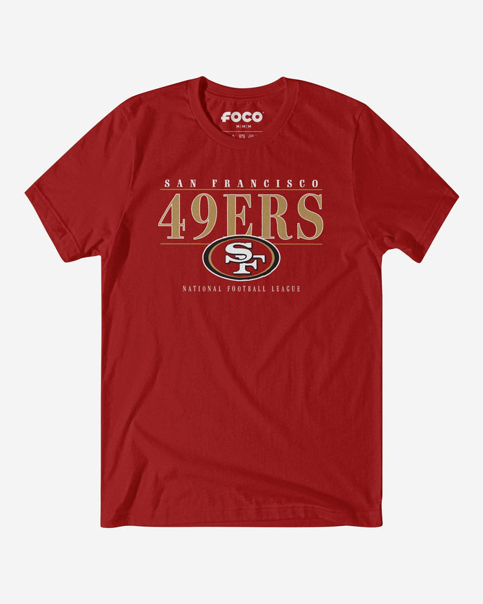 San Francisco 49ers Signature Bar T-Shirt FOCO S - FOCO.com