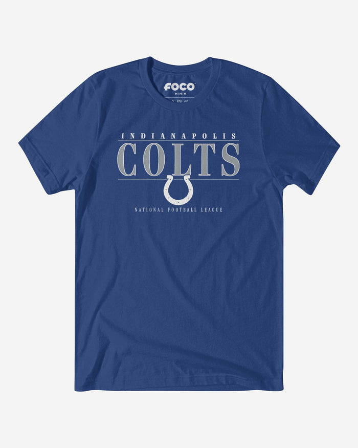 Indianapolis Colts Signature Bar T-Shirt FOCO S - FOCO.com