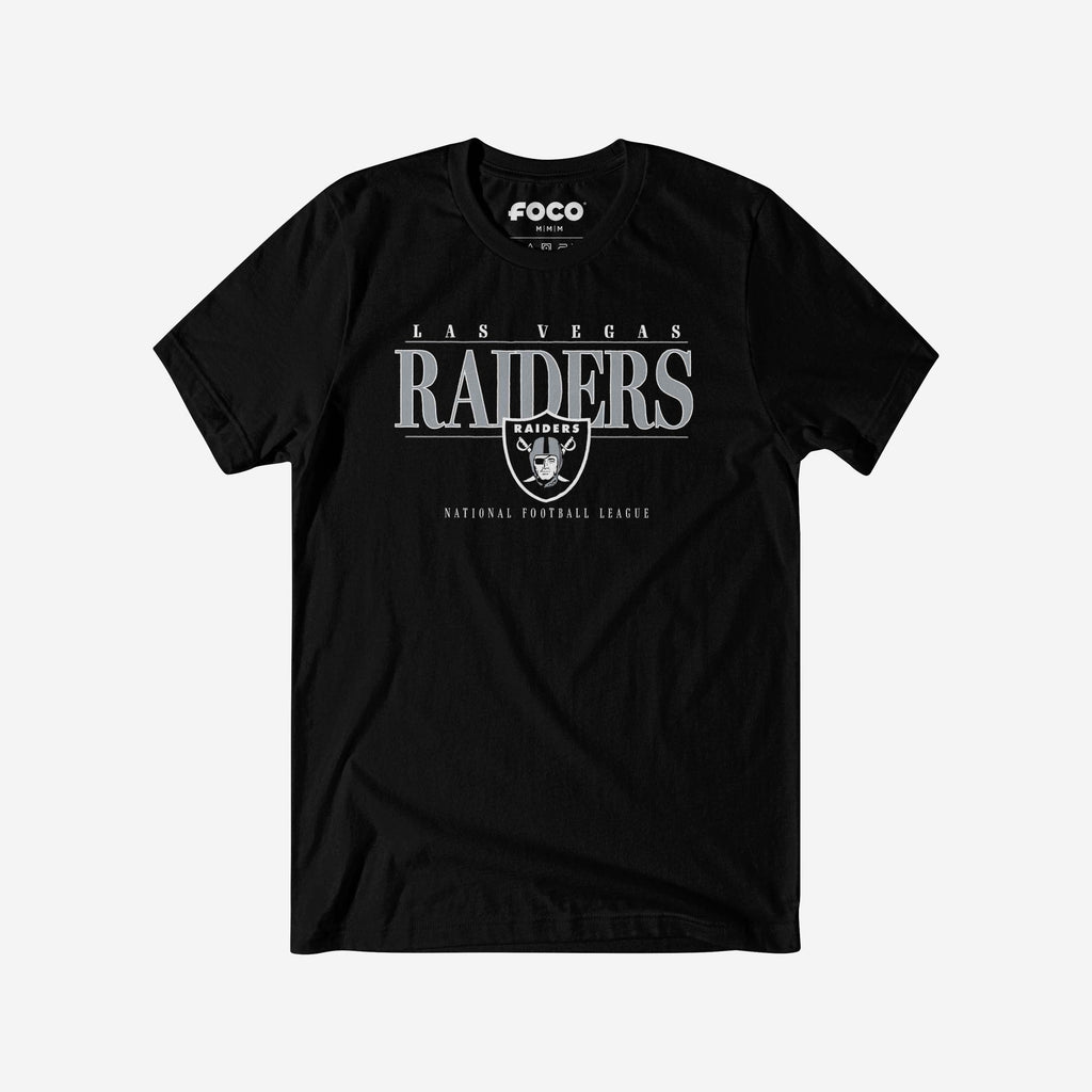 Las Vegas Raiders Signature Bar T-Shirt FOCO S - FOCO.com