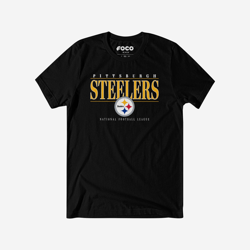 Pittsburgh Steelers Signature Bar T-Shirt FOCO S - FOCO.com