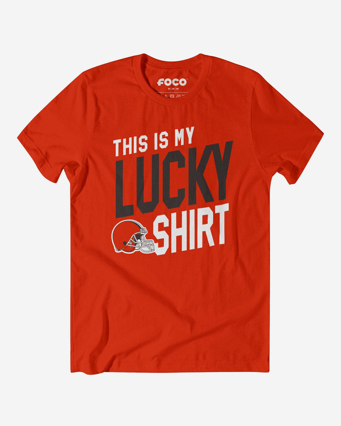 Cleveland Browns This Is My Lucky T-Shirt FOCO S - FOCO.com