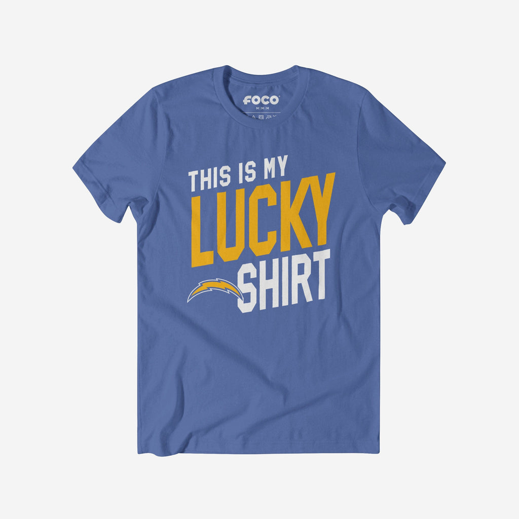 Los Angeles Chargers This Is My Lucky T-Shirt FOCO S - FOCO.com