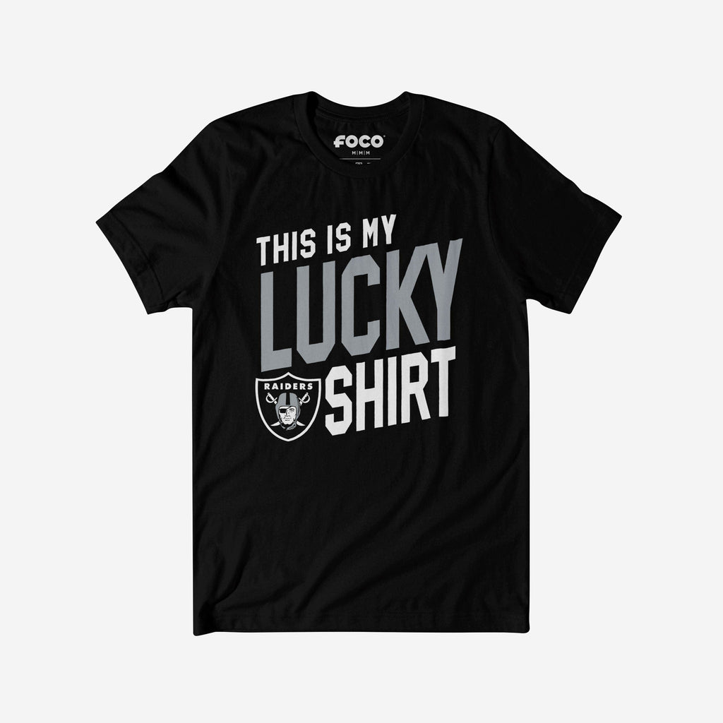 Las Vegas Raiders This Is My Lucky T-Shirt FOCO S - FOCO.com