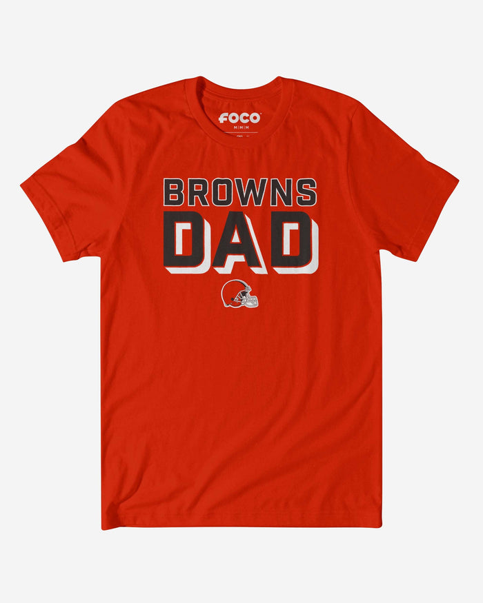 Cleveland Browns Team Dad T-Shirt FOCO S - FOCO.com