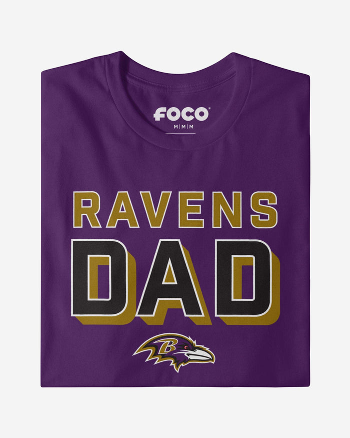 Baltimore Ravens Team Dad T-Shirt FOCO - FOCO.com