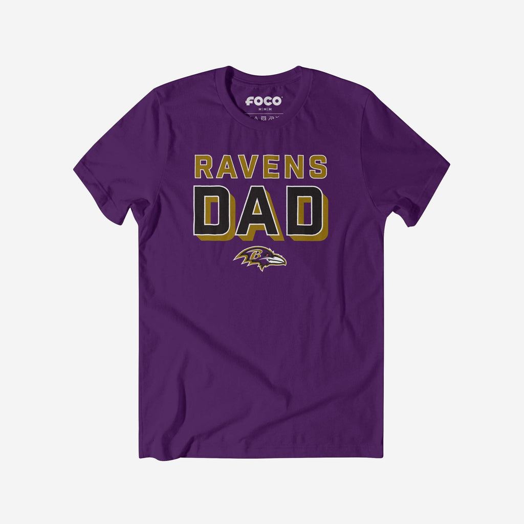 Baltimore Ravens Team Dad T-Shirt FOCO S - FOCO.com