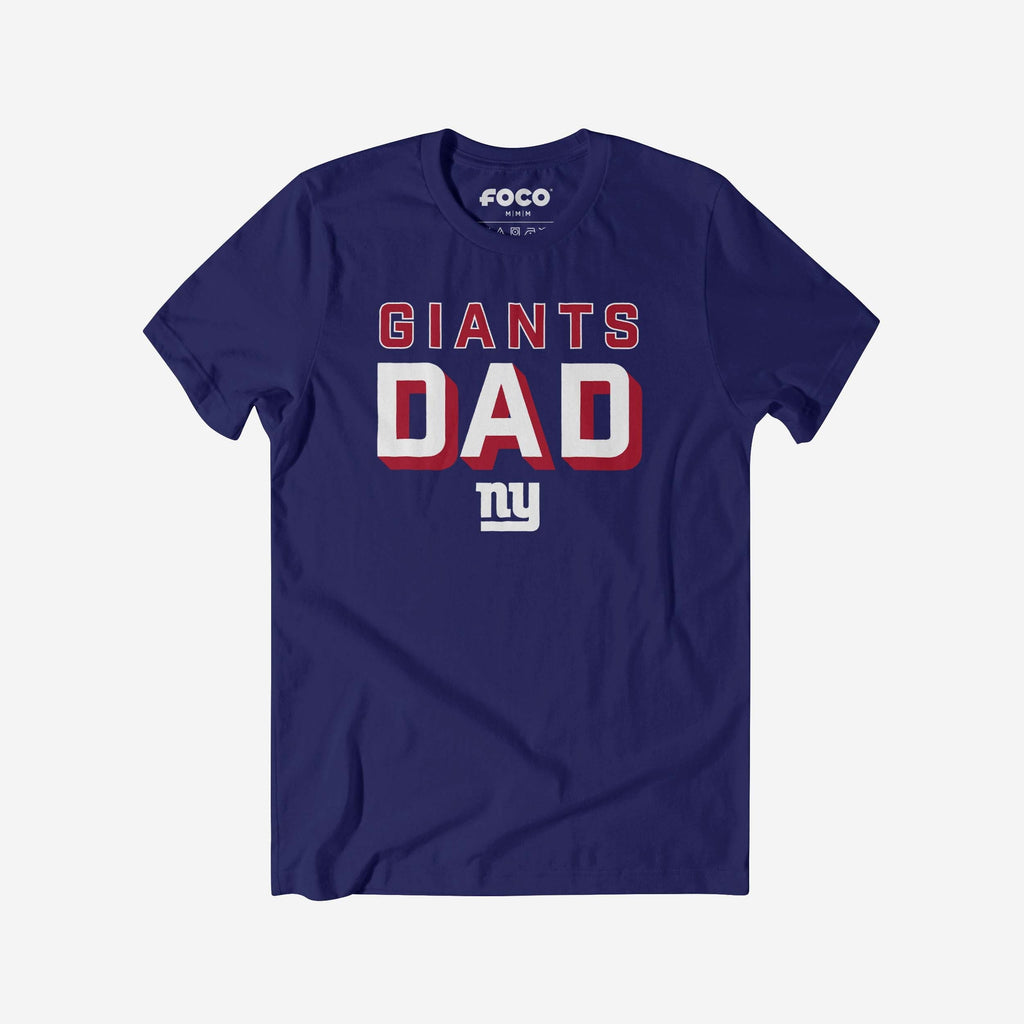 New York Giants Team Dad T-Shirt FOCO S - FOCO.com