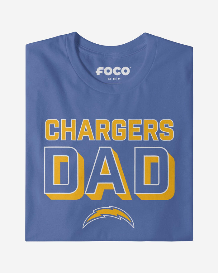 Los Angeles Chargers Team Dad T-Shirt FOCO - FOCO.com