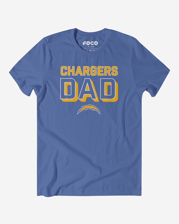 Los Angeles Chargers Team Dad T-Shirt FOCO S - FOCO.com