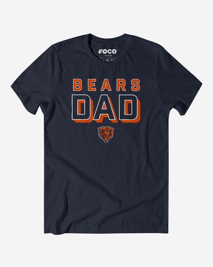 Chicago Bears Team Dad T-Shirt FOCO S - FOCO.com