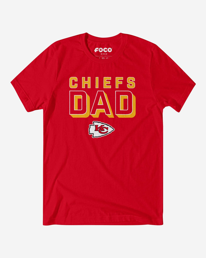 Kansas City Chiefs Team Dad T-Shirt FOCO S - FOCO.com
