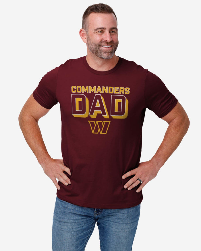 Washington Commanders Team Dad T-Shirt FOCO - FOCO.com