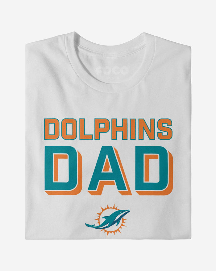 Miami Dolphins Team Dad T-Shirt FOCO - FOCO.com