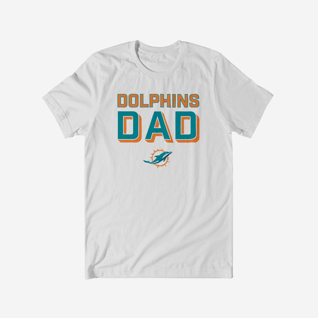 Miami Dolphins Team Dad T-Shirt FOCO S - FOCO.com