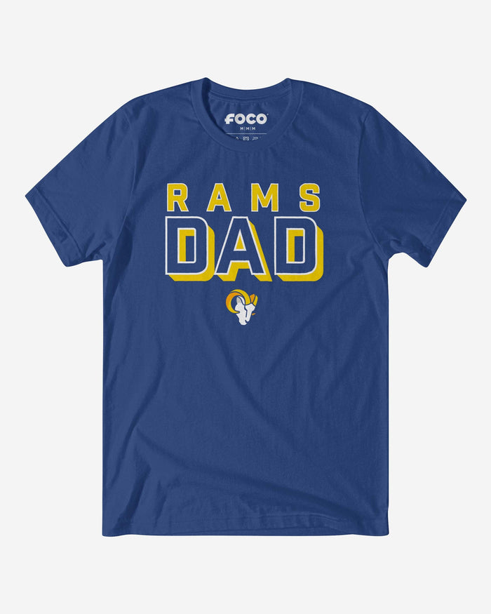 Los Angeles Rams Team Dad T-Shirt FOCO S - FOCO.com