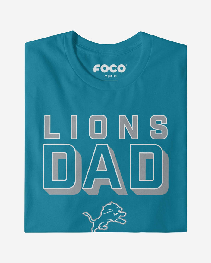 Detroit Lions Team Dad T-Shirt FOCO - FOCO.com