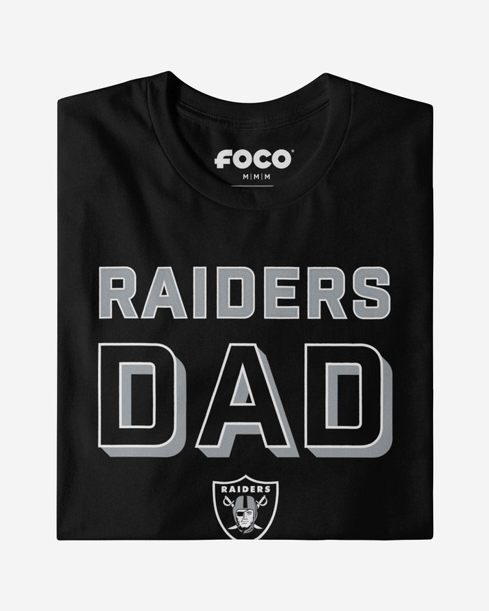 Las Vegas Raiders Team Dad T-Shirt FOCO - FOCO.com