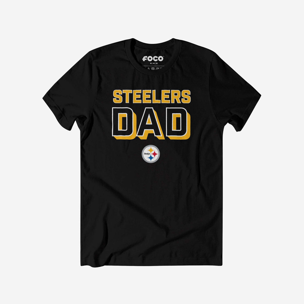 Pittsburgh Steelers Team Dad T-Shirt FOCO S - FOCO.com