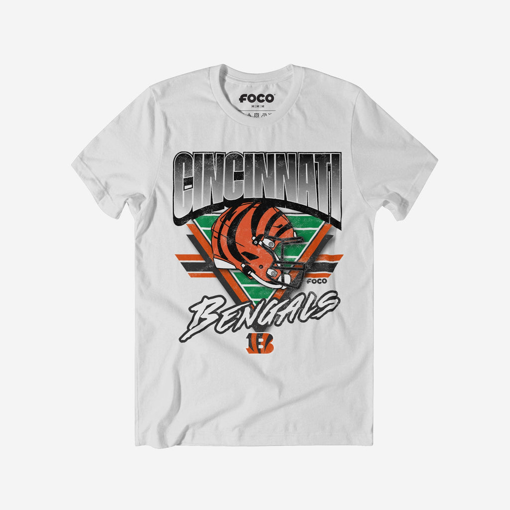 Cincinnati Bengals Triangle Vintage T-Shirt FOCO S - FOCO.com