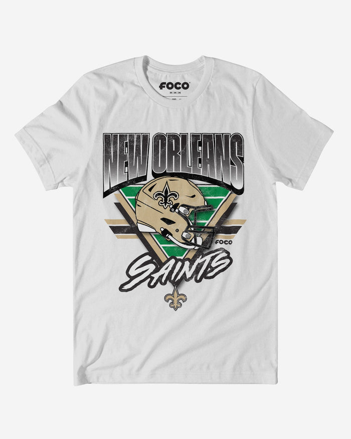 New Orleans Saints Triangle Vintage T-Shirt FOCO S - FOCO.com