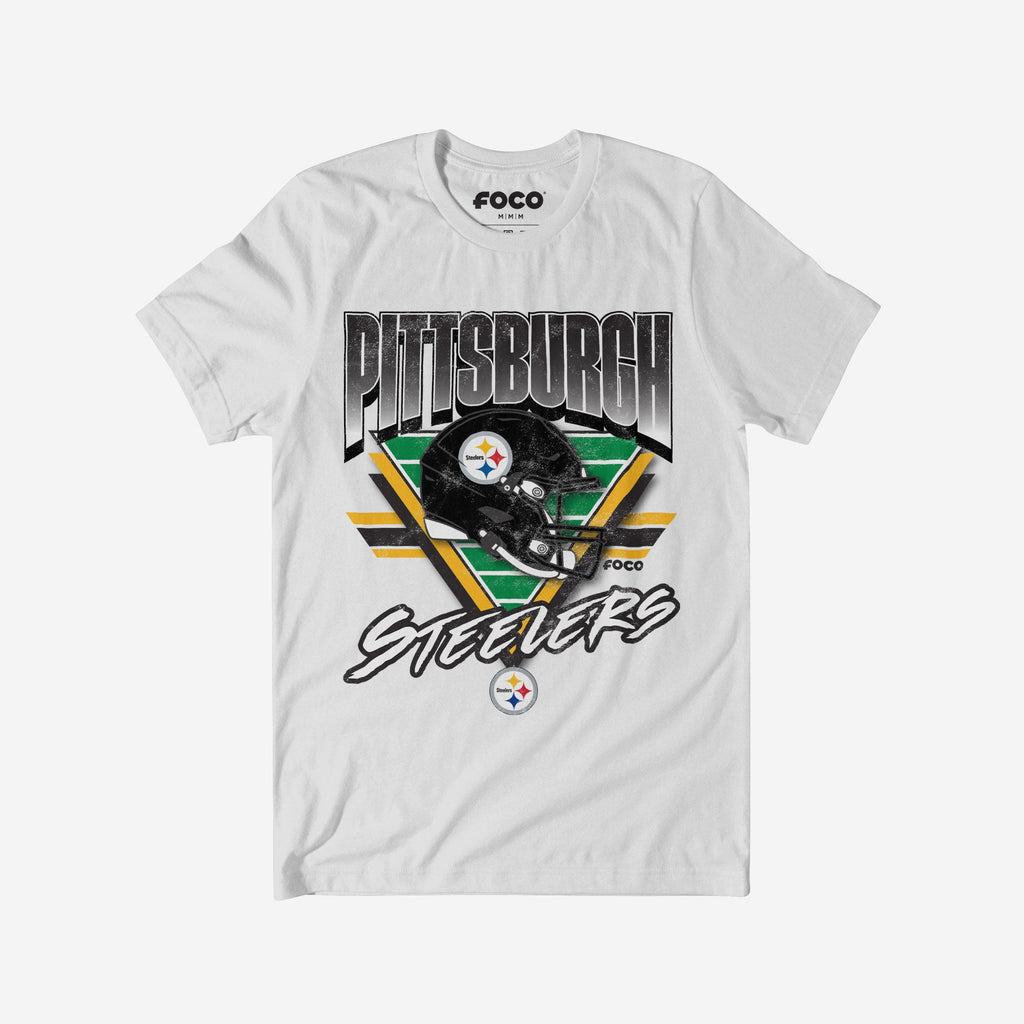 Pittsburgh Steelers Triangle Vintage T-Shirt FOCO S - FOCO.com