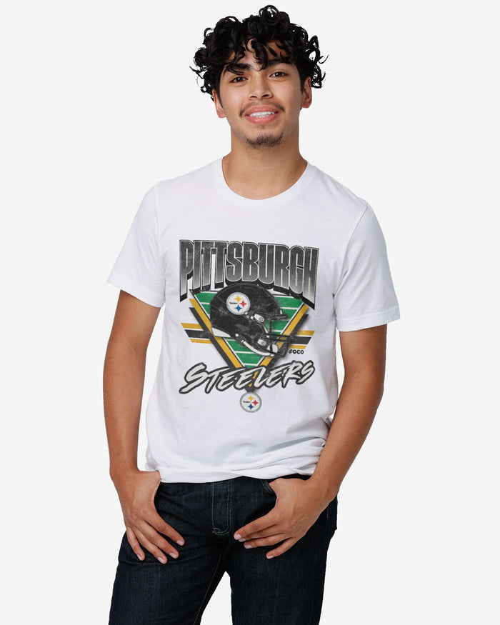 Pittsburgh Steelers Triangle Vintage T-Shirt FOCO - FOCO.com