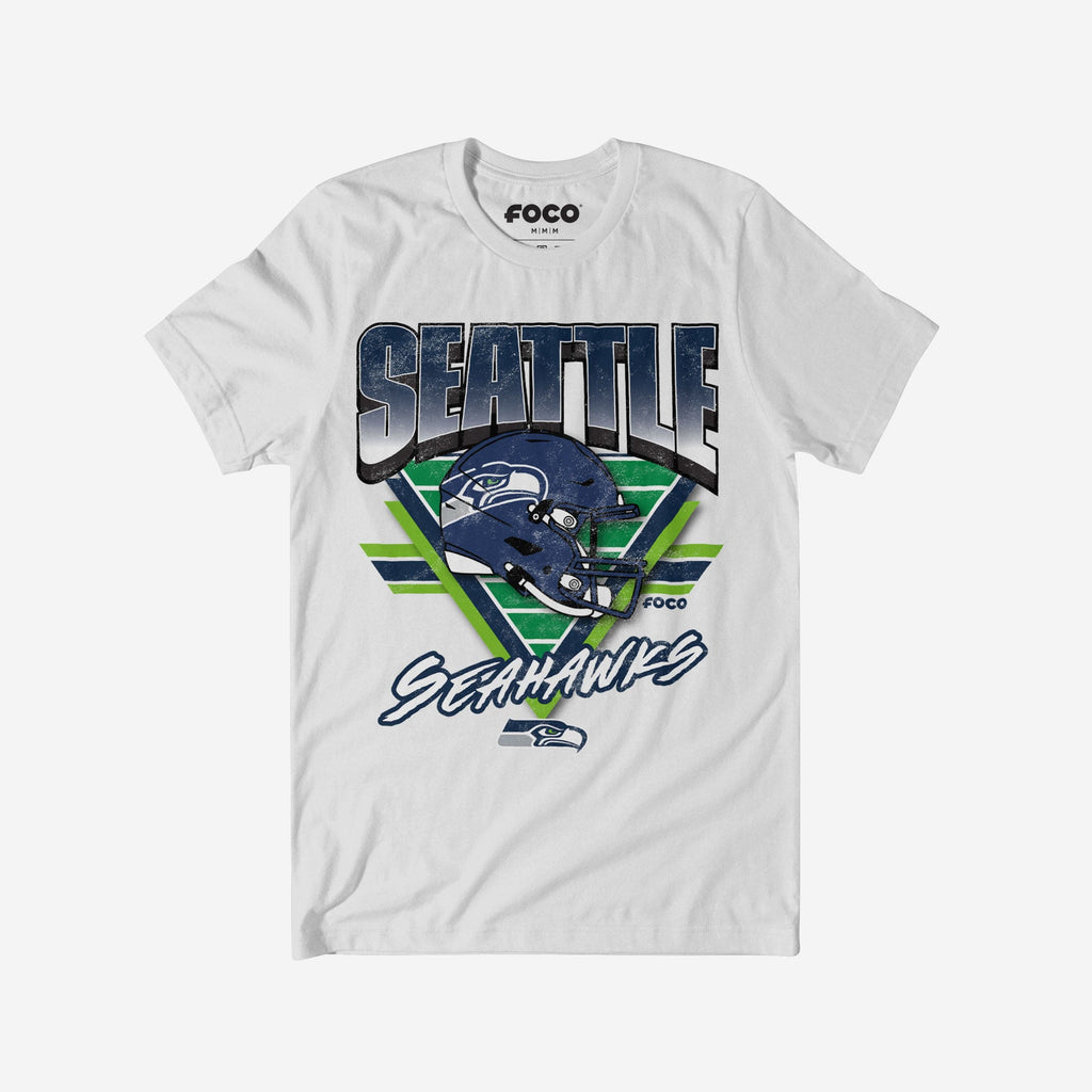 Seattle Seahawks Triangle Vintage T-Shirt FOCO S - FOCO.com