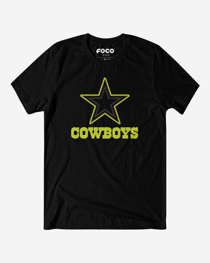 Dallas Cowboys Highlight Reel T-Shirt FOCO Black/Volt S - FOCO.com