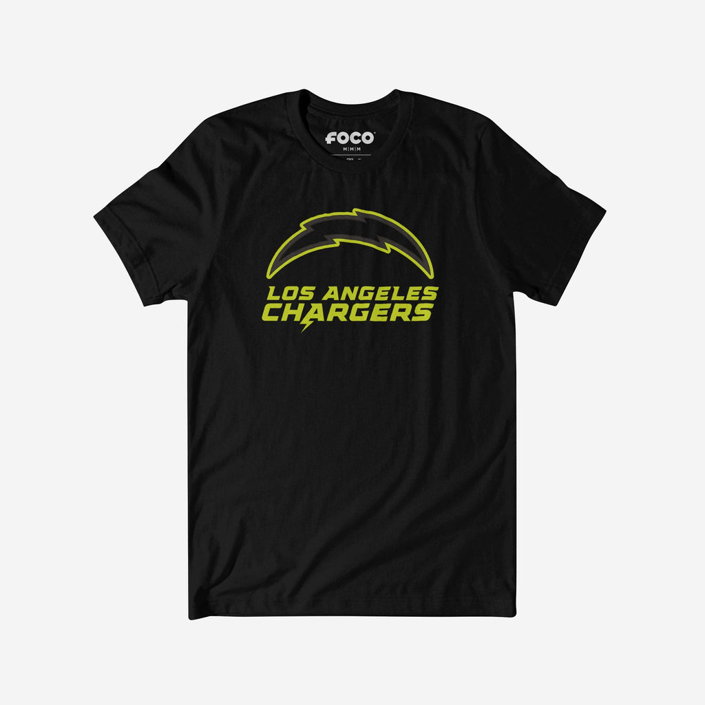 Los Angeles Chargers Highlight Reel T-Shirt FOCO Black/Volt S - FOCO.com