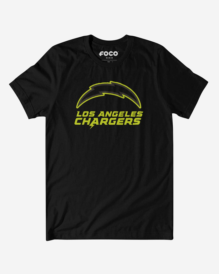 Los Angeles Chargers Highlight Reel T-Shirt FOCO Black/Volt S - FOCO.com