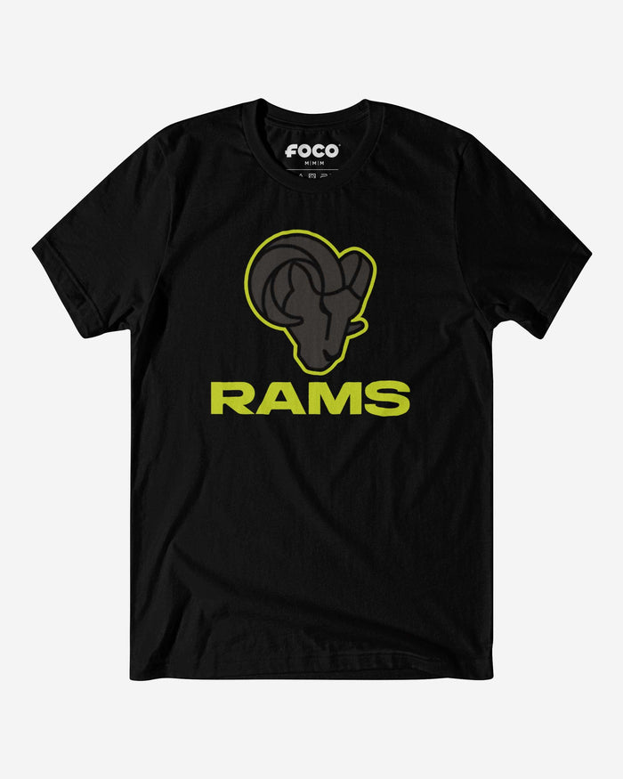 Los Angeles Rams Highlight Reel T-Shirt FOCO Black/Volt S - FOCO.com