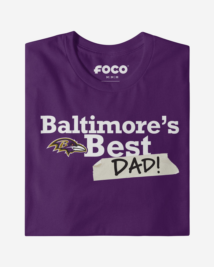 Baltimore Ravens World's Best Dad T-Shirt FOCO S - FOCO.com