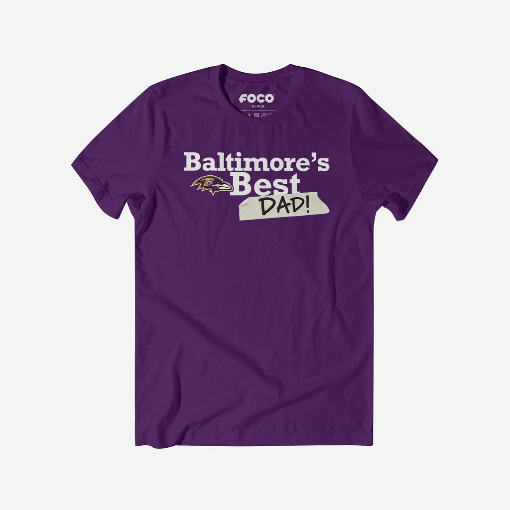 Baltimore Ravens World's Best Dad T-Shirt FOCO S - FOCO.com