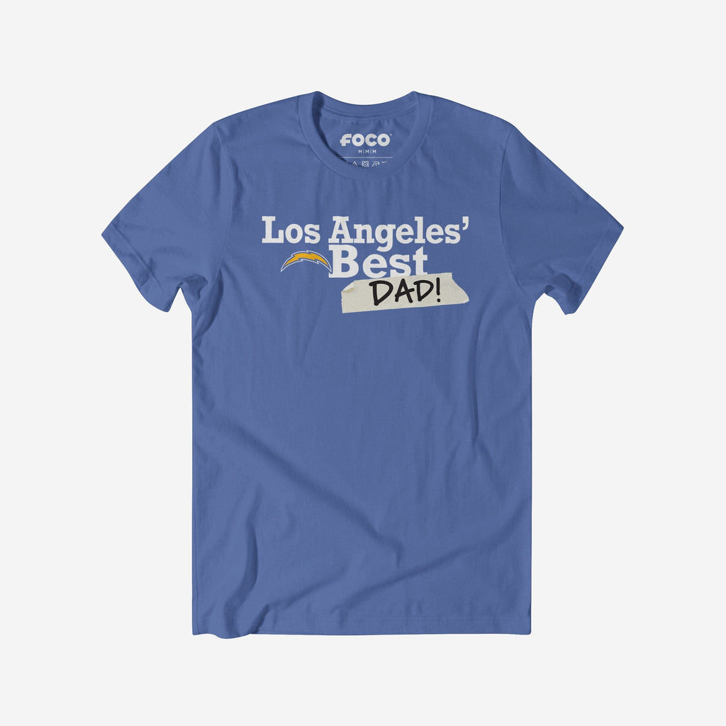 Los Angeles Chargers World's Best Dad T-Shirt FOCO S - FOCO.com