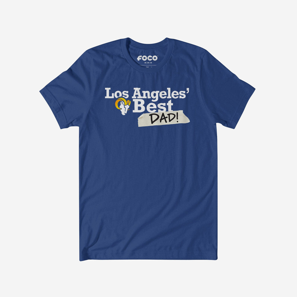 Los Angeles Rams World's Best Dad T-Shirt FOCO S - FOCO.com