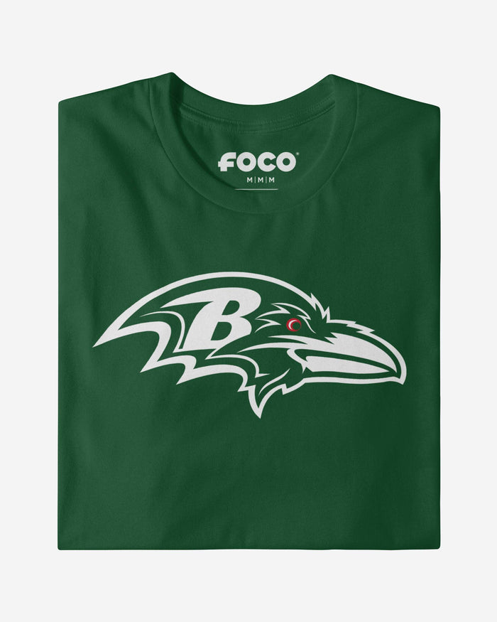 Baltimore Ravens White Logo T-Shirt FOCO - FOCO.com
