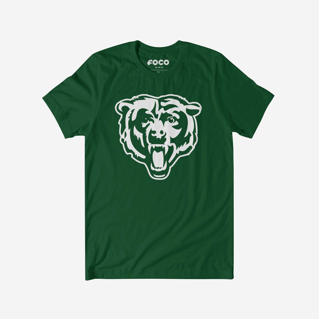 Chicago Bears White Logo T-Shirt FOCO S - FOCO.com