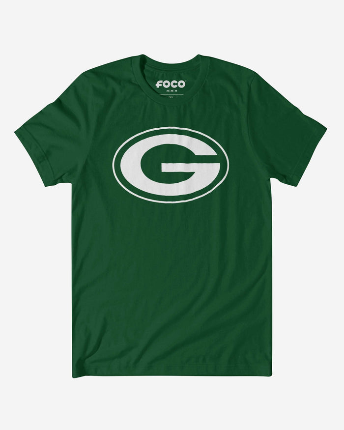 Green Bay Packers White Logo T-Shirt FOCO S - FOCO.com