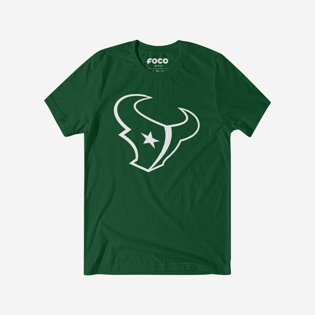 Houston Texans White Logo T-Shirt FOCO S - FOCO.com