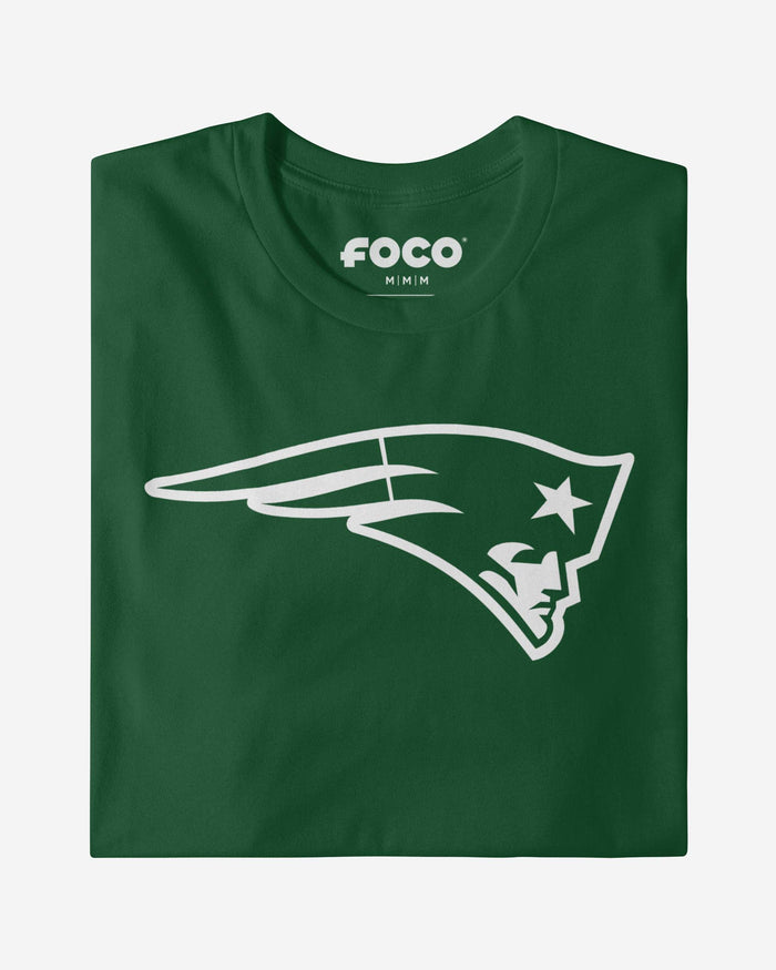 New England Patriots White Logo T-Shirt FOCO - FOCO.com