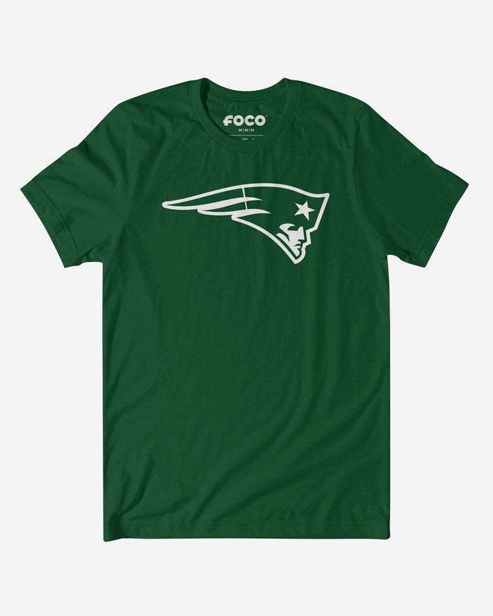 New England Patriots White Logo T-Shirt FOCO S - FOCO.com