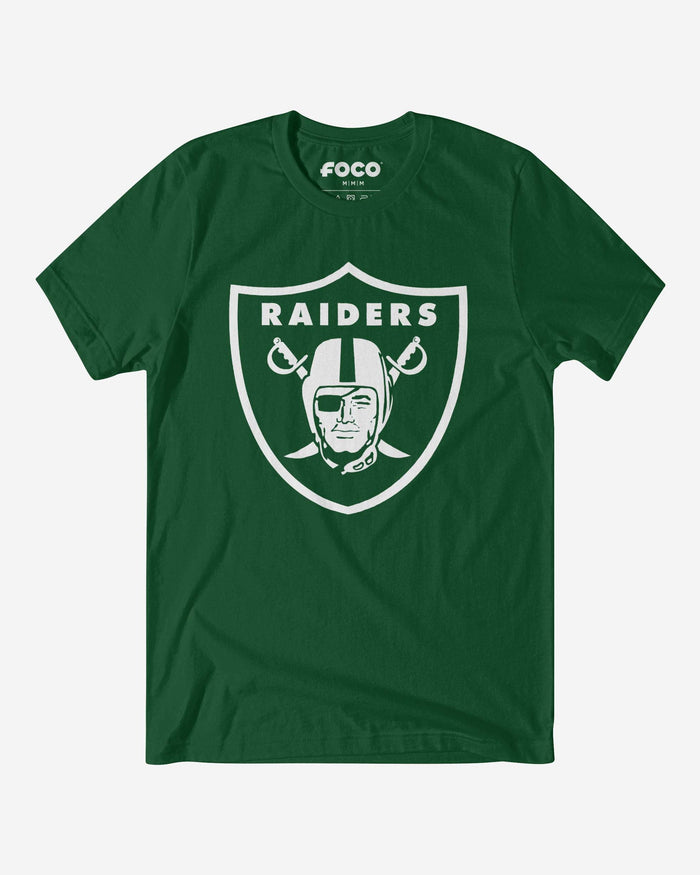 Las Vegas Raiders White Logo T-Shirt FOCO S - FOCO.com