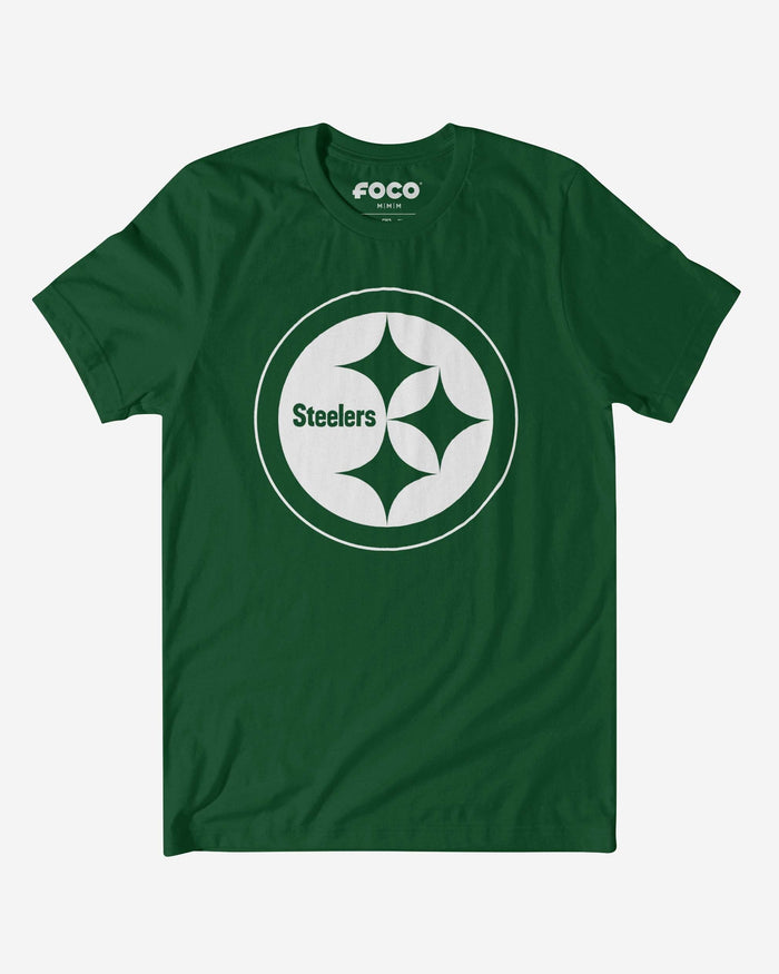 Pittsburgh Steelers White Logo T-Shirt FOCO S - FOCO.com