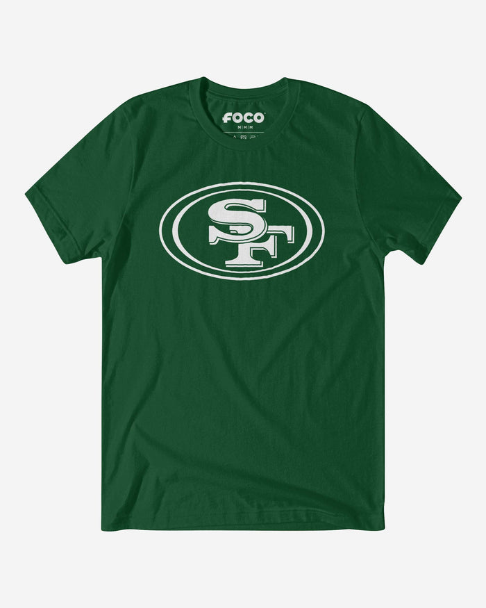 San Francisco 49ers White Logo T-Shirt FOCO S - FOCO.com