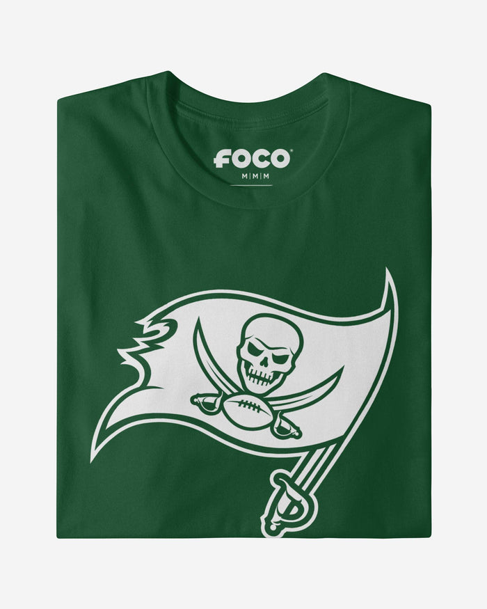 Tampa Bay Buccaneers White Logo T-Shirt FOCO - FOCO.com