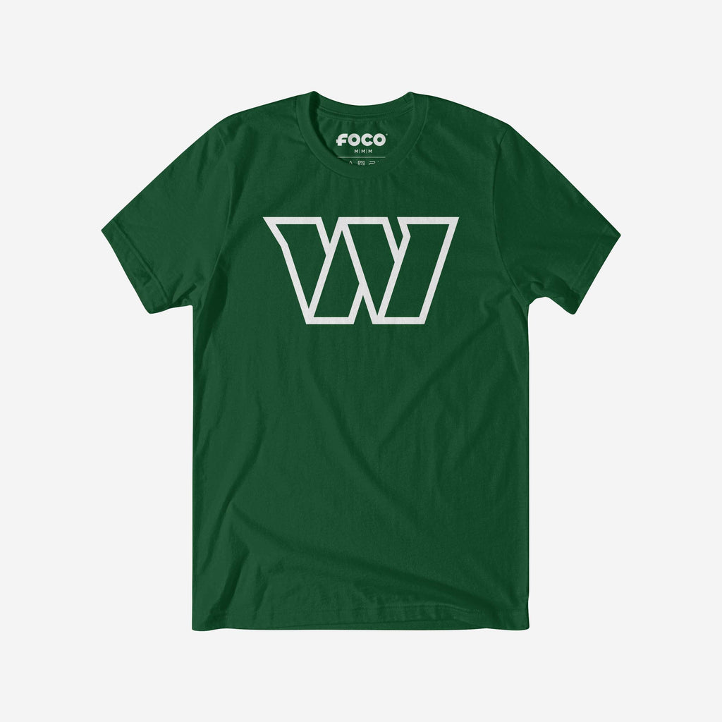 Washington Commanders White Logo T-Shirt FOCO S - FOCO.com