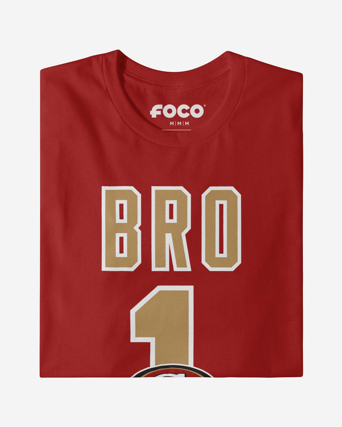 San Francisco 49ers Number 1 Bro T-Shirt FOCO - FOCO.com